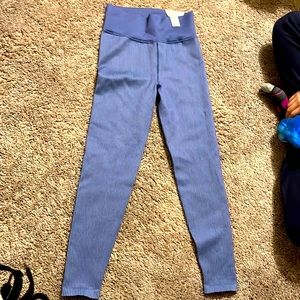 American eagle offline blue 7/8 ribbed leggings